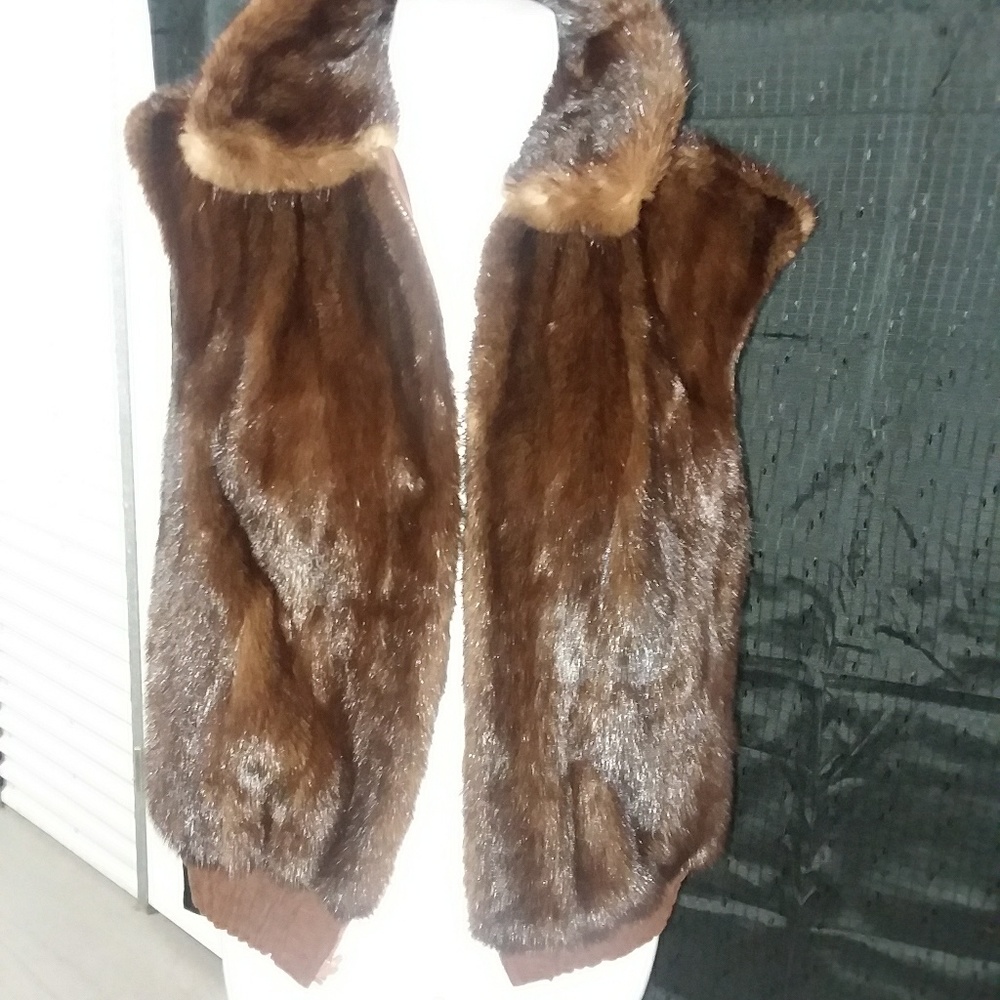 Mink/Suede Vest...